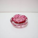 Bohemian Art Glass Bowl/Ashtray by Josef Hospodka, 1960's