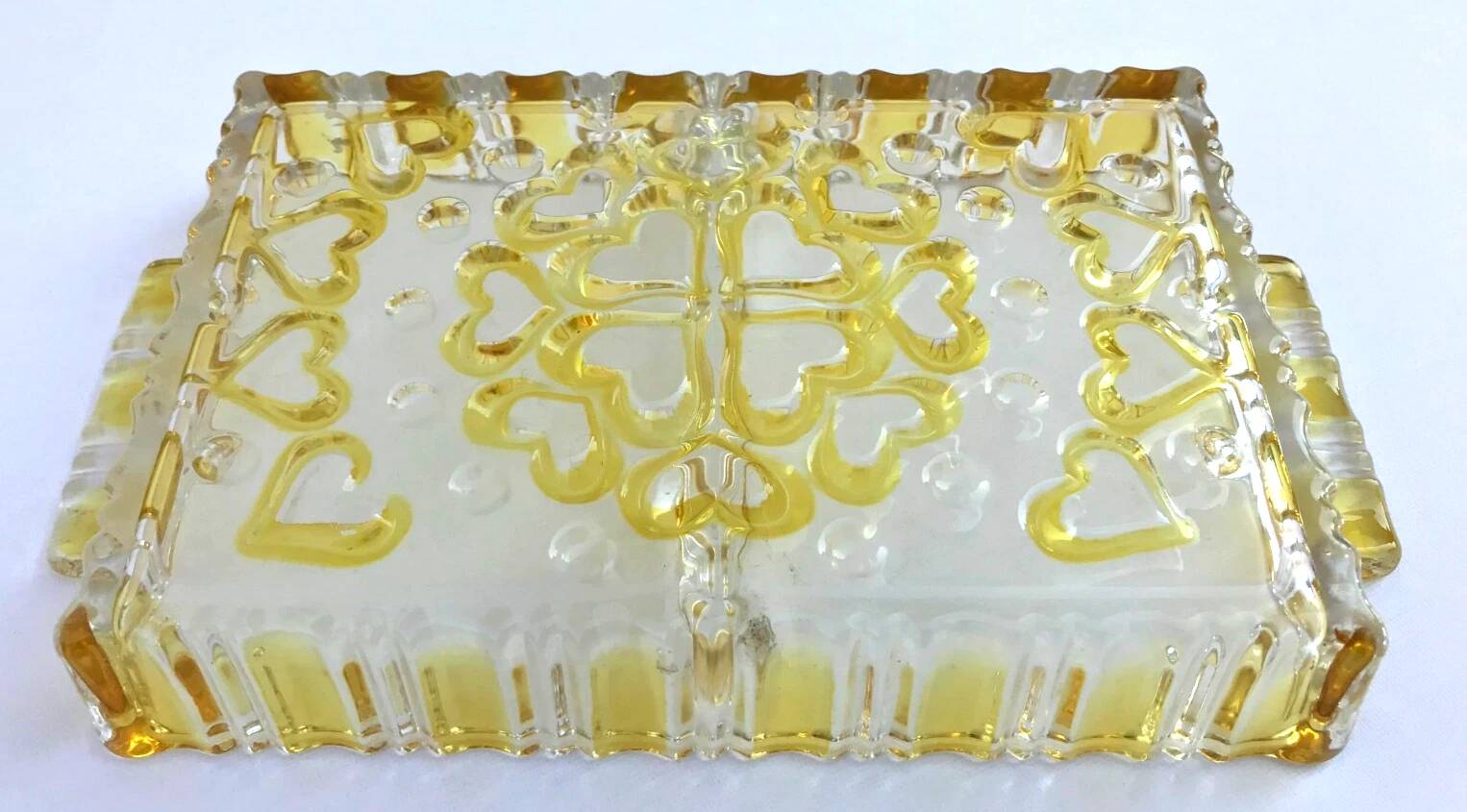 Plat serviteur  Verre coloré