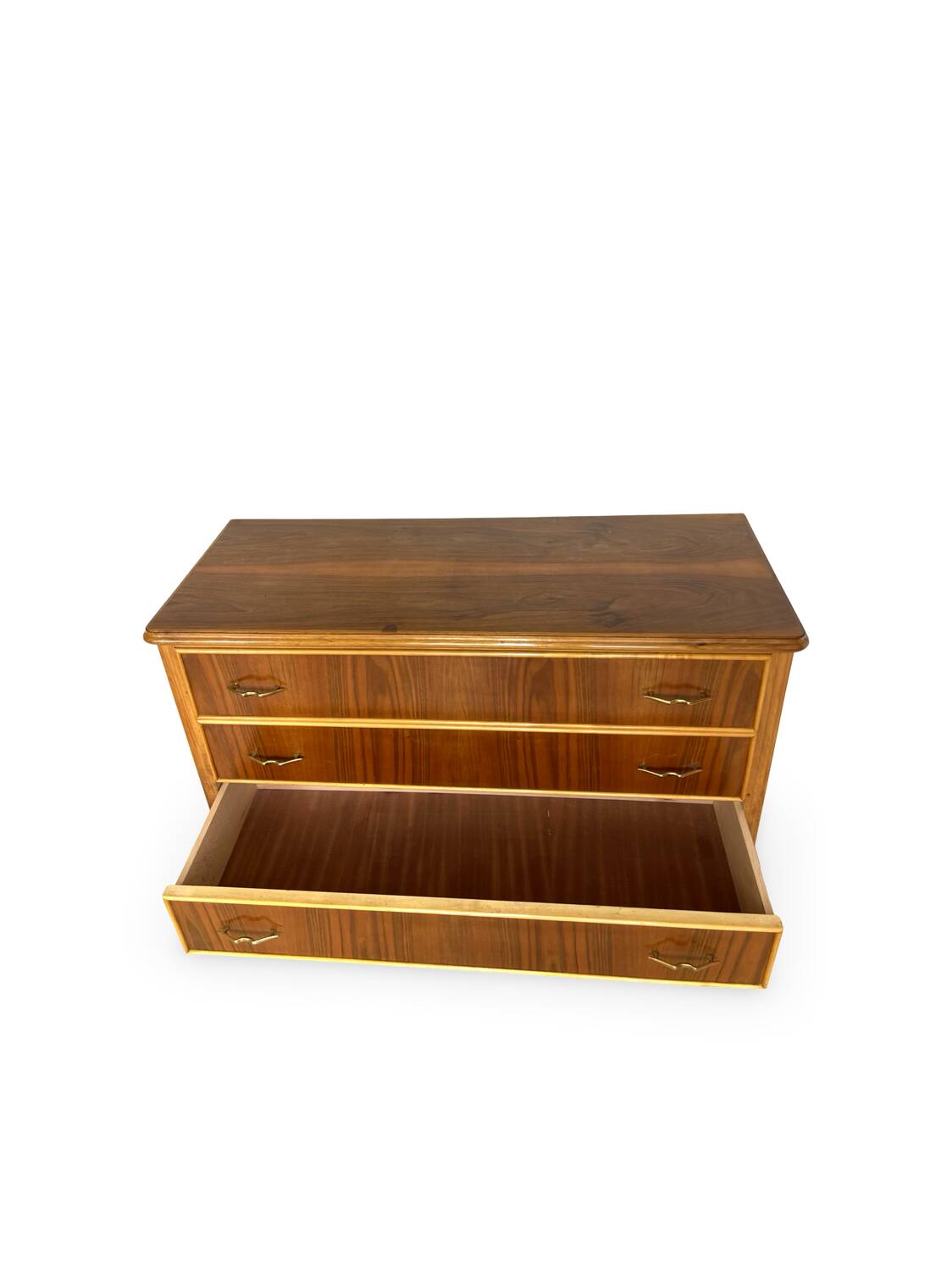 Commode italienne en noyer du milieu du siècle, années 1960.