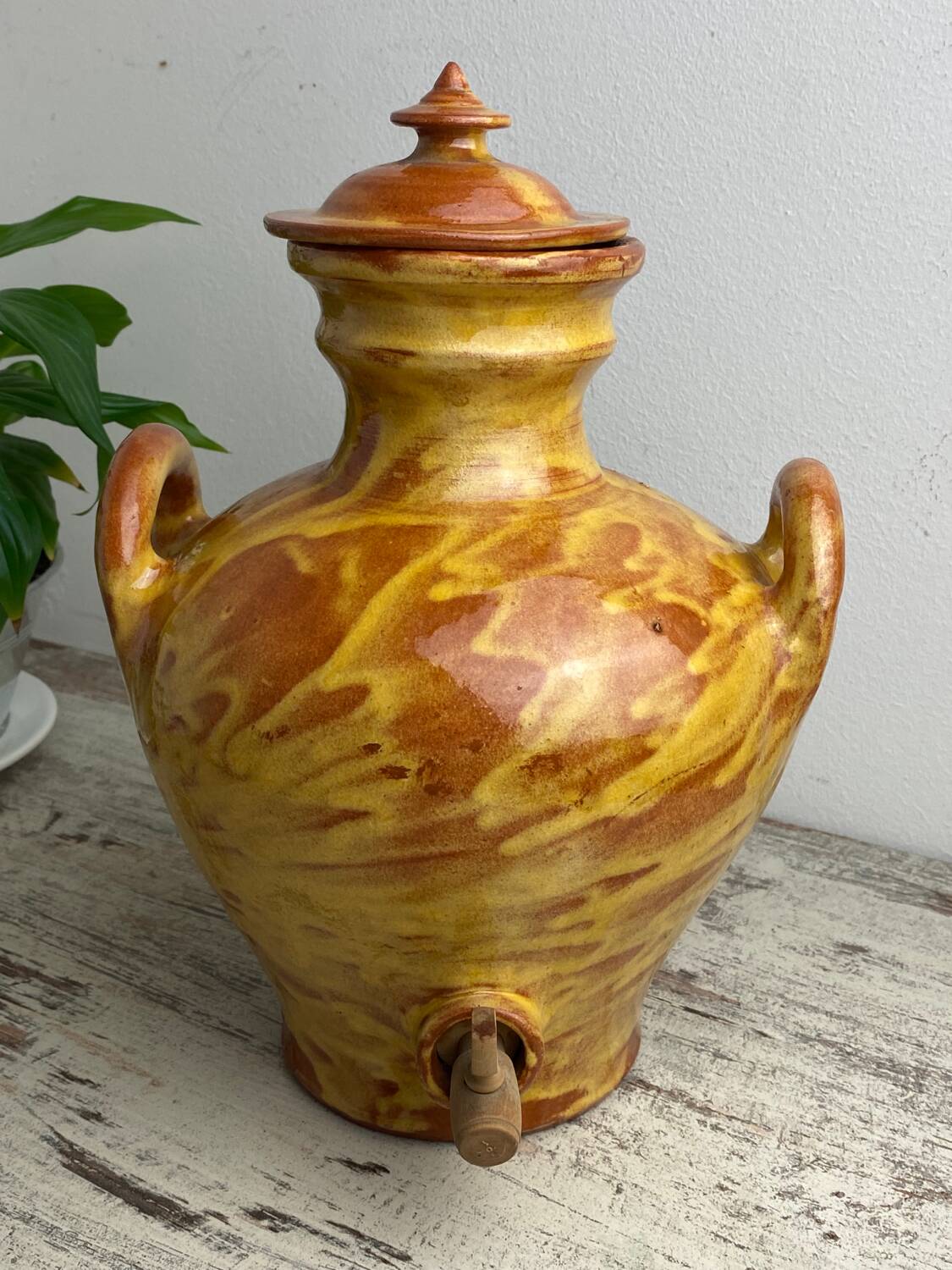 Glazed ceramic vinegar bowl