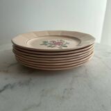 Set of 8 Sarreguemines Digoin flat plates