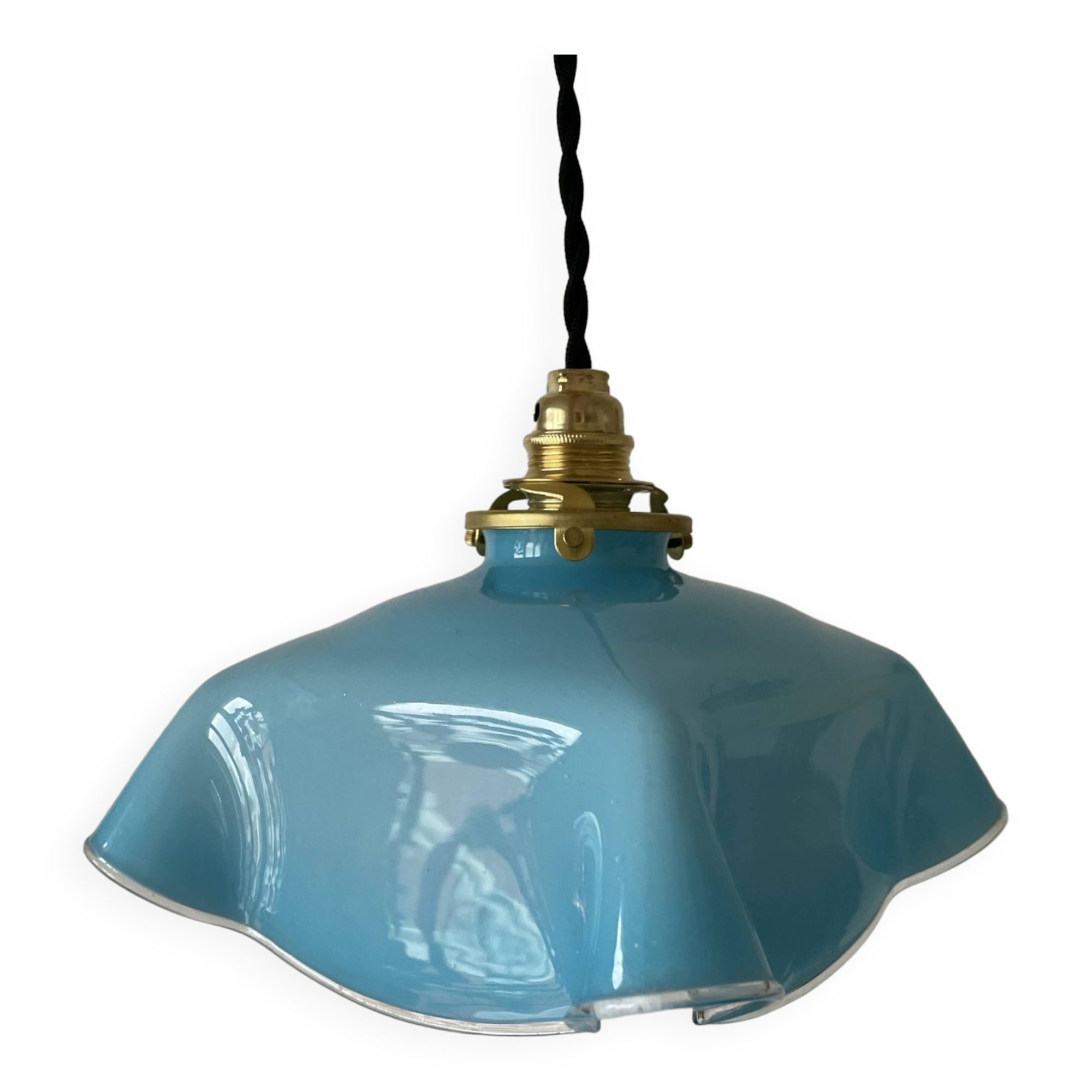 Vintage glass pendant light
