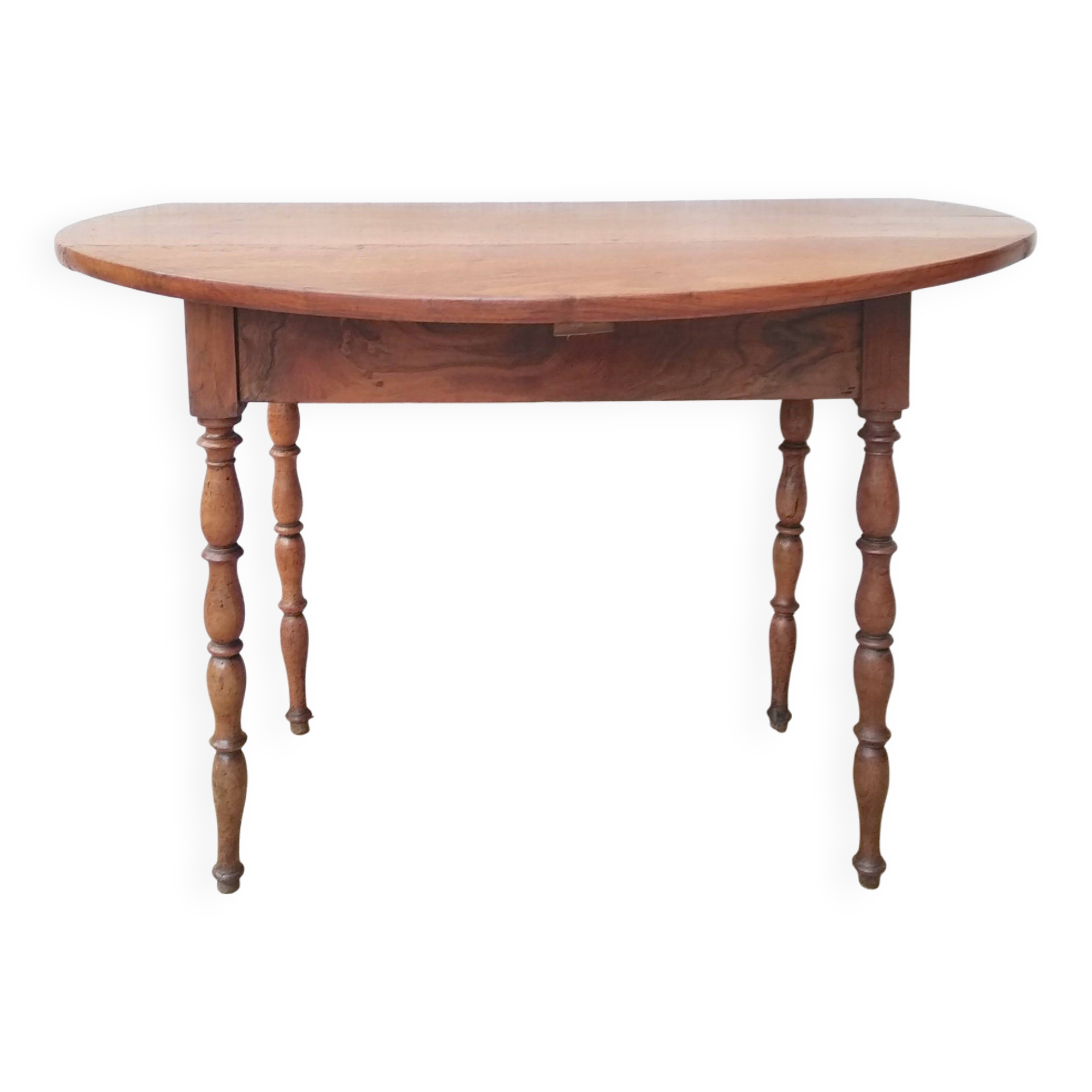 Table ovale à volets style Louis Philippe