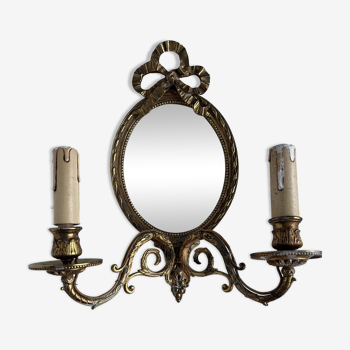 Antique wall lamp in gilded bronze