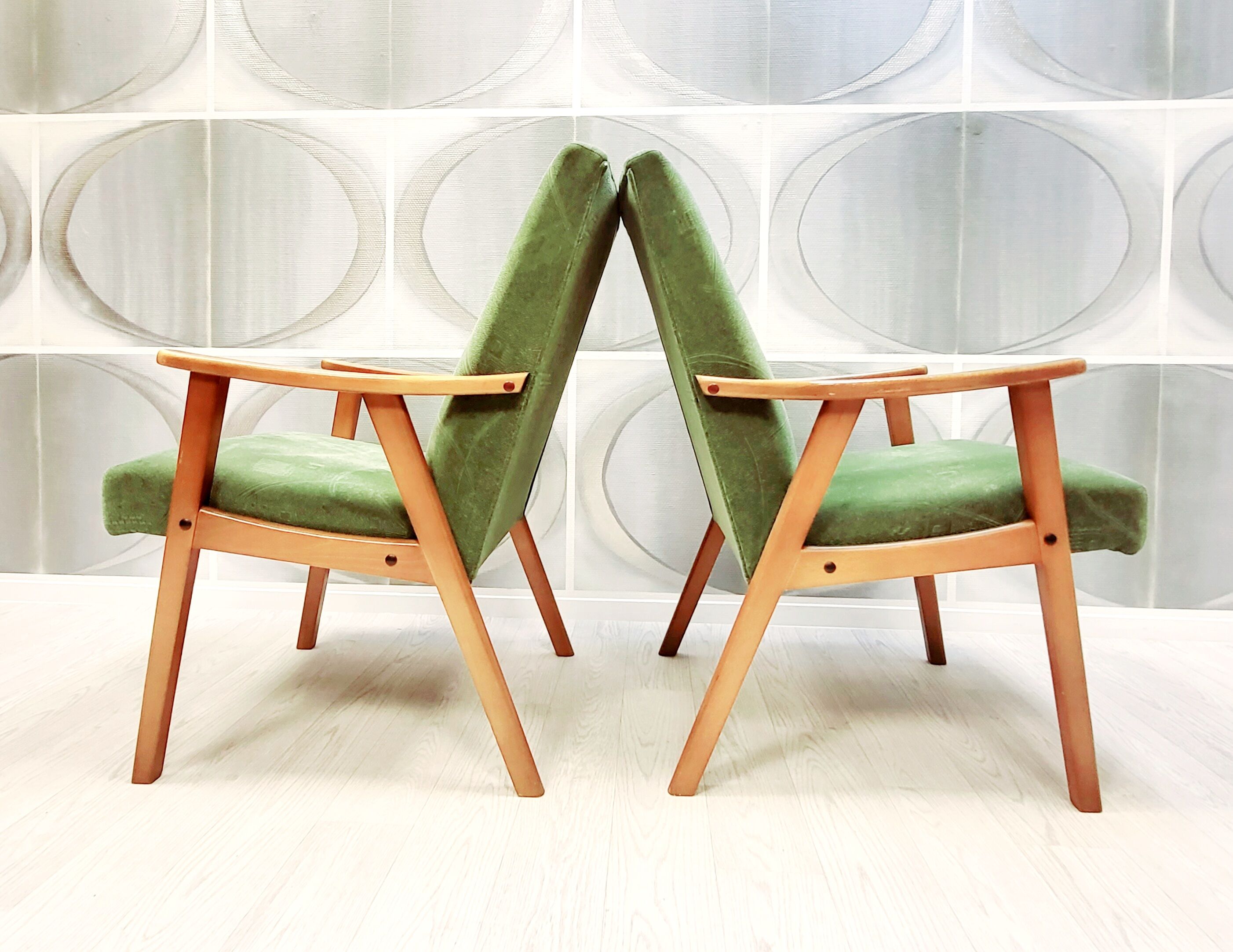 Two vintage armchairs