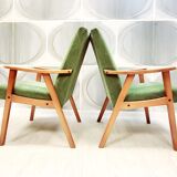 Two vintage armchairs