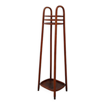 Socle piédestal en bois courbé - porte-plante attribué à Jacob & Josef Kohn, années 1890