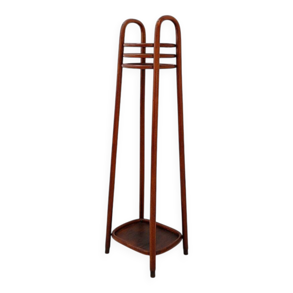 Socle piédestal en bois courbé - porte-plante attribué à Jacob & Josef Kohn, années 1890