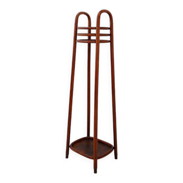 Curved wooden pedestal base - plant stand attributed to Jacob & Josef Kohn, 1890s