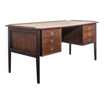 Scandinavian desk, teak, vintage, restored