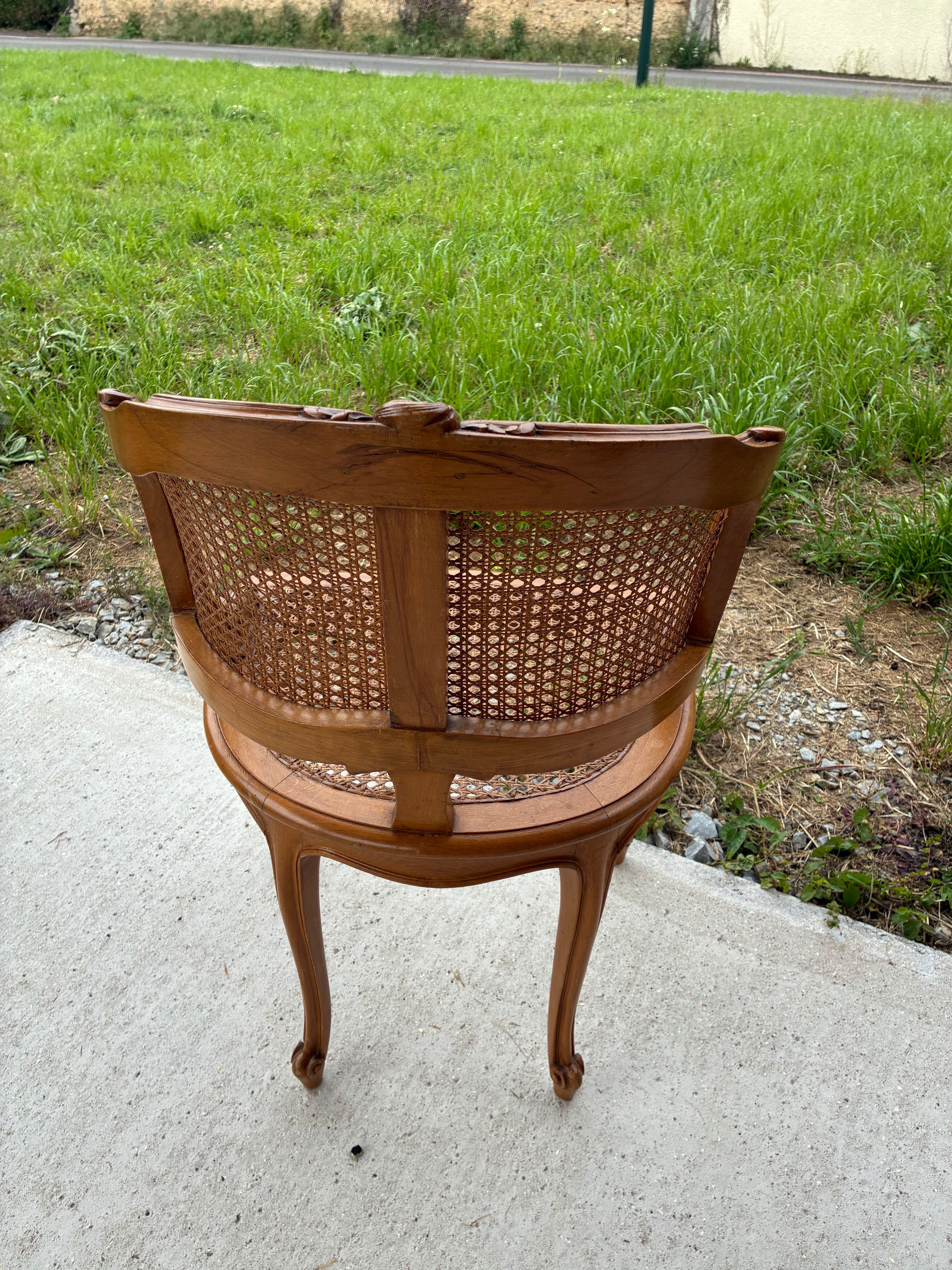 Cane chair in Louis XV style