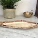 Vide poche nacre et rotin vintage