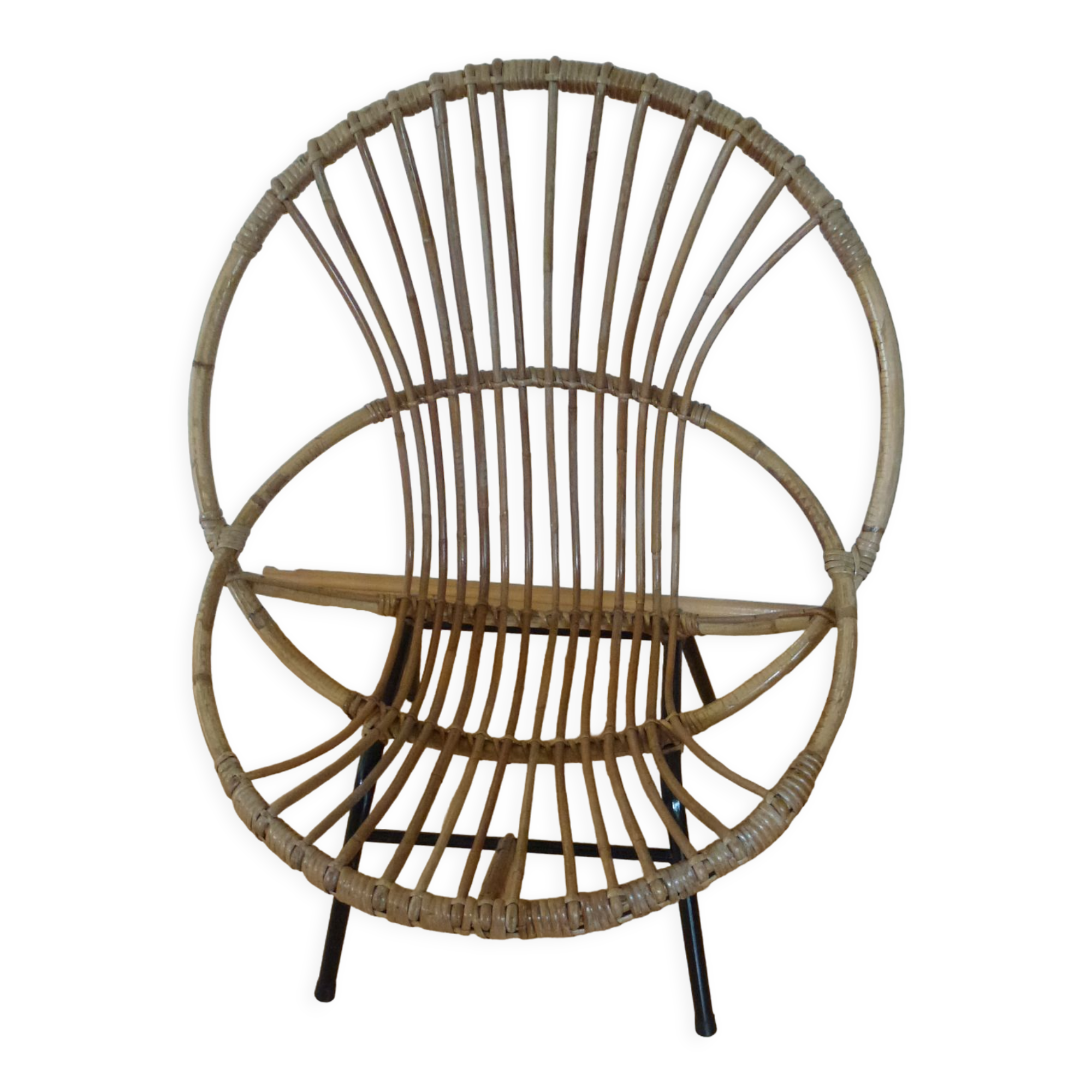 Rattan armchair
