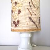 Virebent porcelain lamp and herbarium lampshade from the 70s