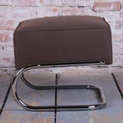 Bauhaus Stool in Chrome and Steel by Robert Slezák, Czech, 1930s