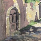 Huile sur panneau vintage