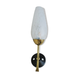 Wall lamp tulip glass and brass 50