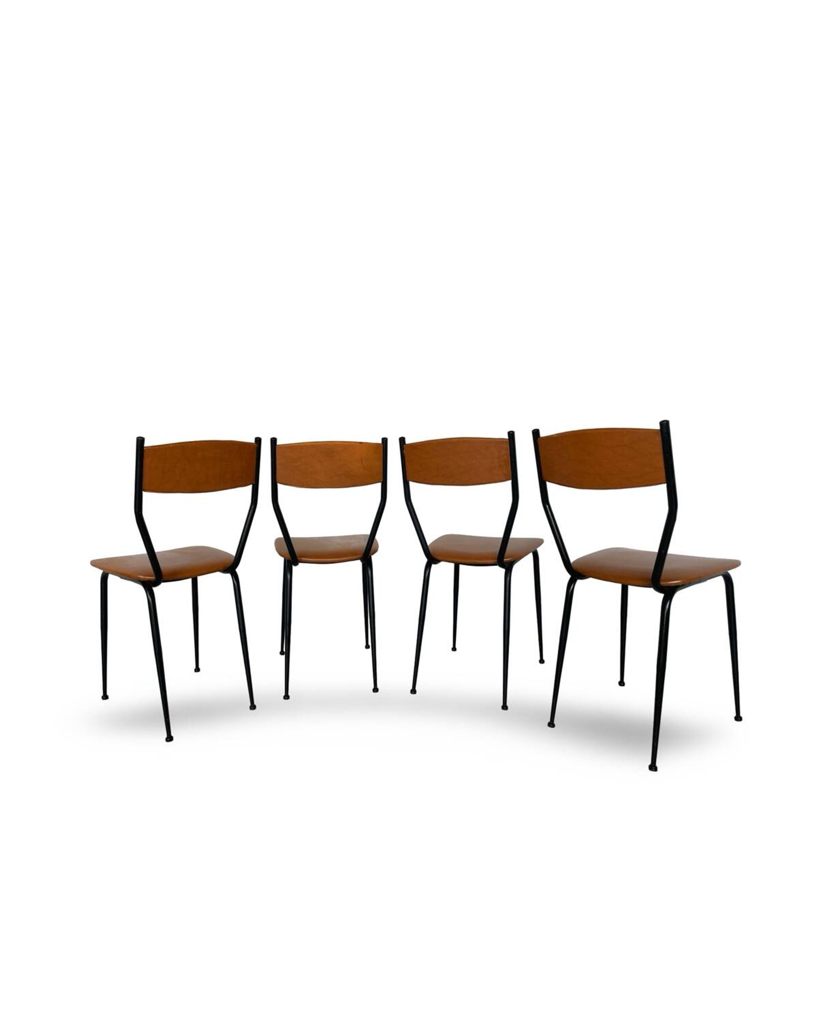 Chaises italiennes du milieu du siècle, années 1960.