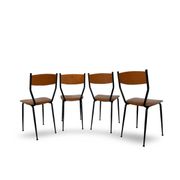 Chaises italiennes du milieu du siècle, années 1960.