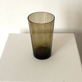 Smoked glass vase from the 70s