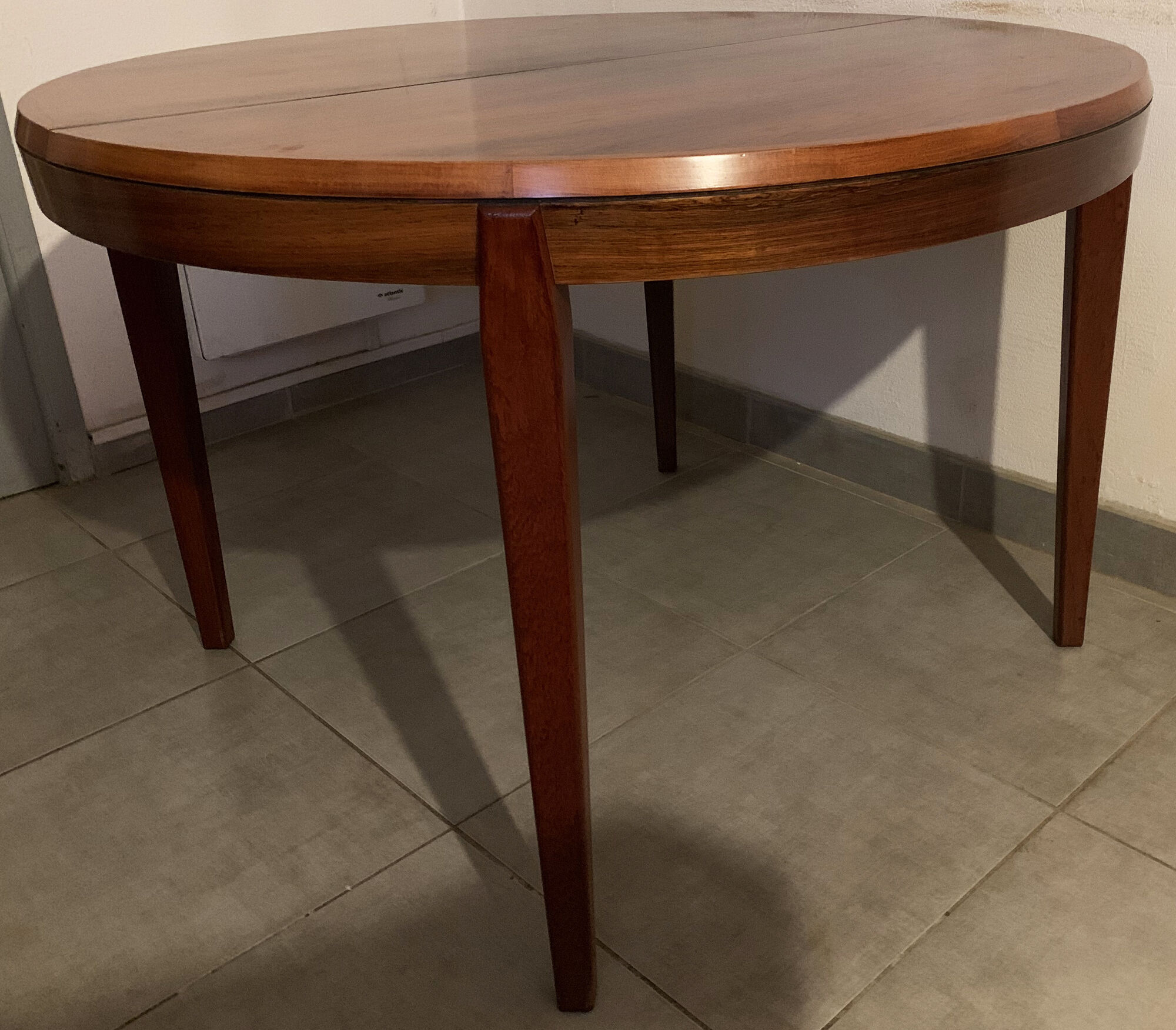 Dining table by Vestervig Eriksen Scandinavian rosewood from the 60s extendable