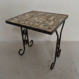 Vintage sidetable with tiles 1960's