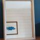 Baroque mirror patinated beige wood frame