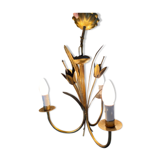 Brass chandelier