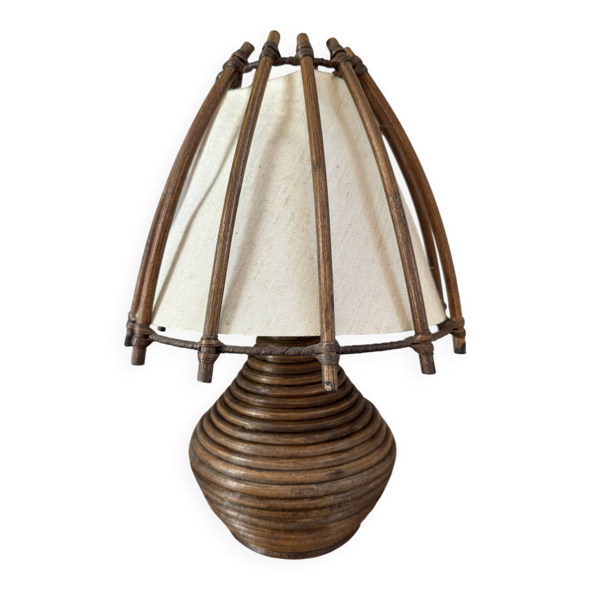 Lampe en rotin Louis Sognot