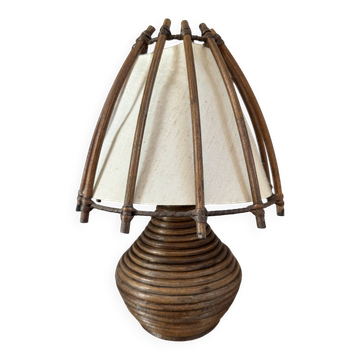 Lampe en rotin Louis Sognot