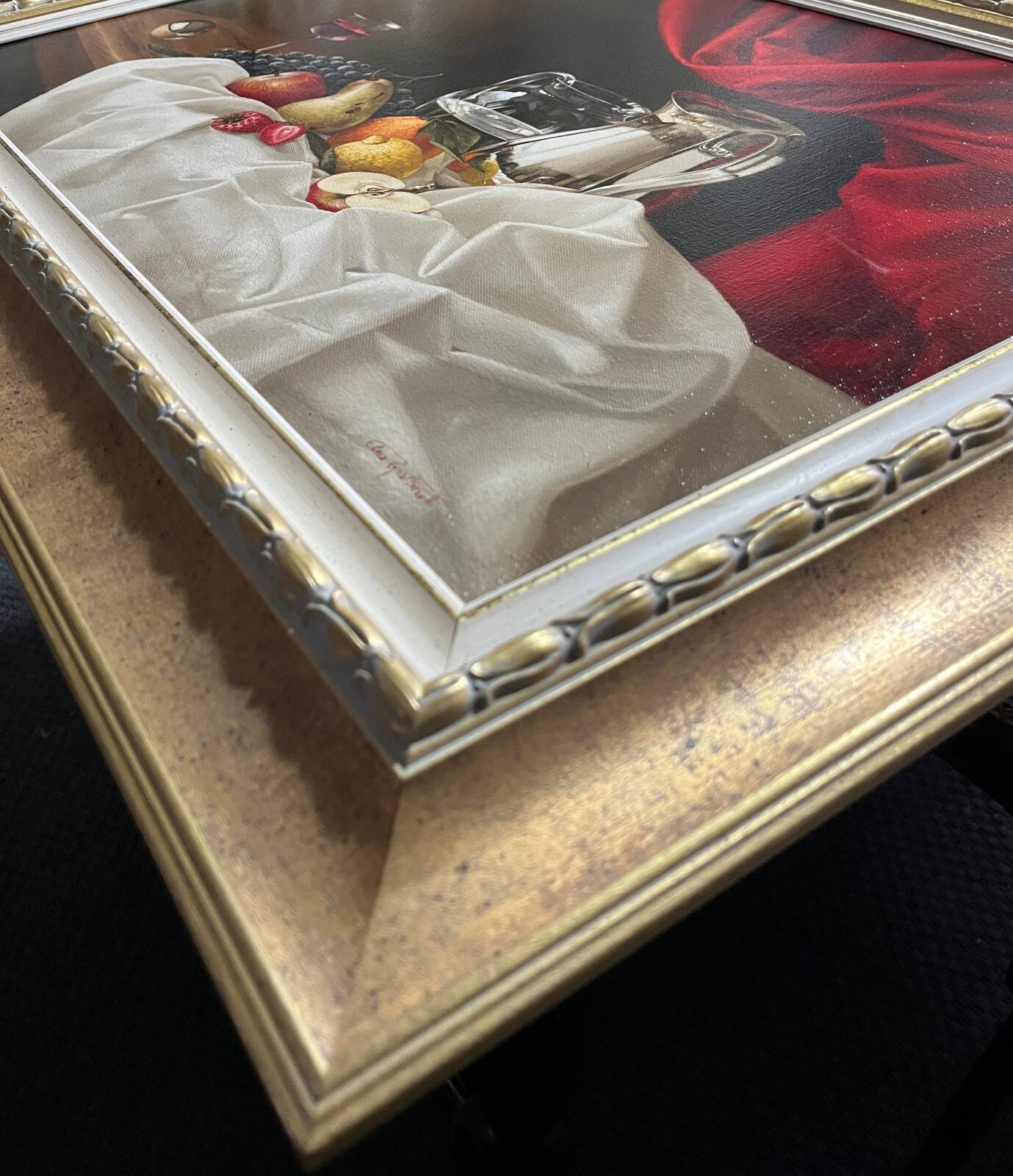 Tableau HST Elena Gualtierotti (born in 1961) "Still Life with Fruits"