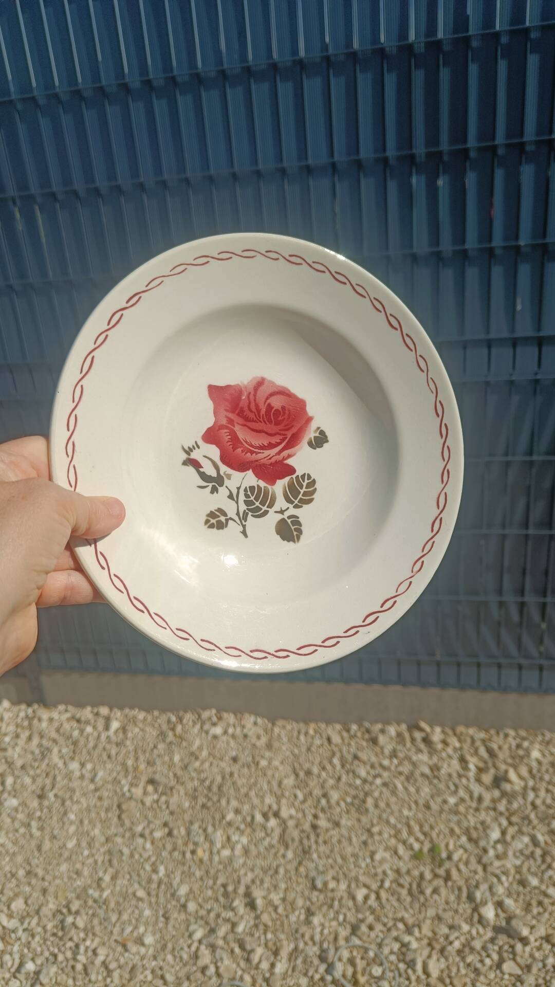 Antique deep plates Badonviller – Germaine model