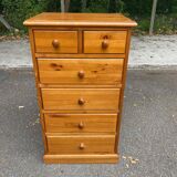 Scandinavian solid wood chest of drawers 1980