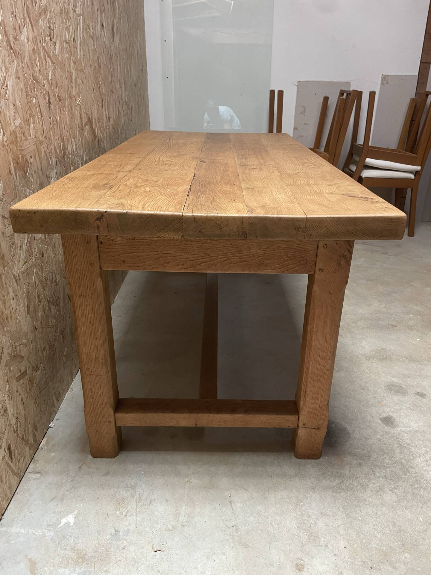 Table de ferme en chêne massif 180cm