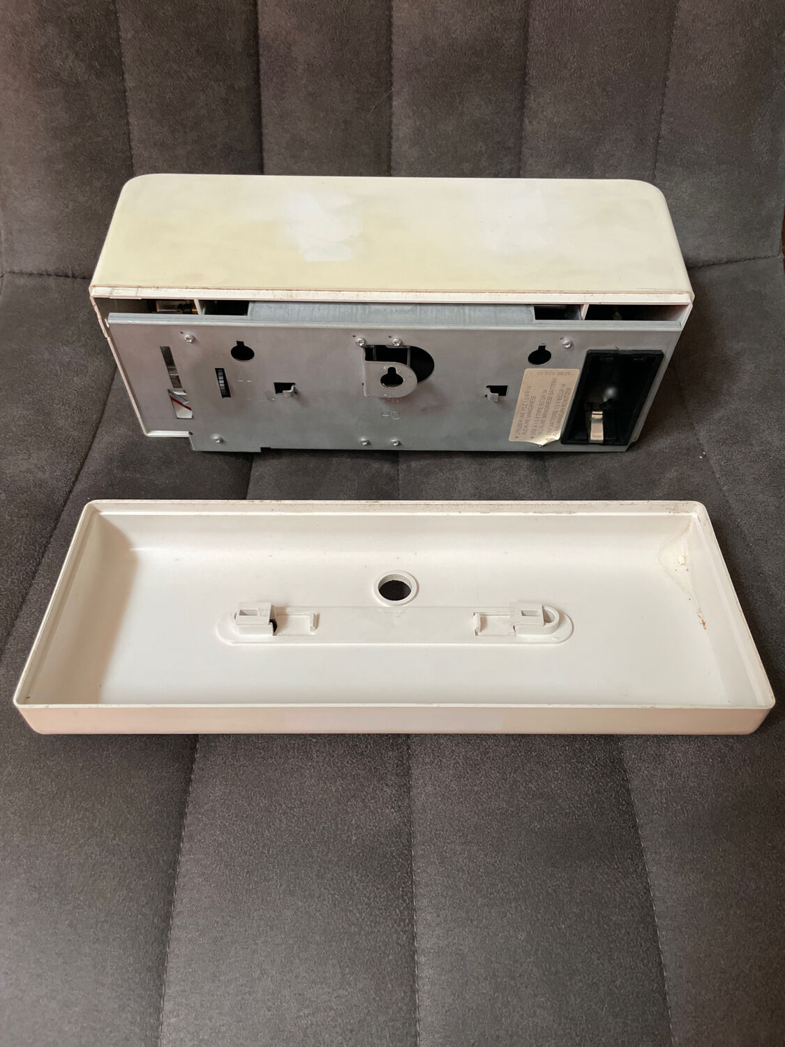 Vintage clock with flip flap junghans