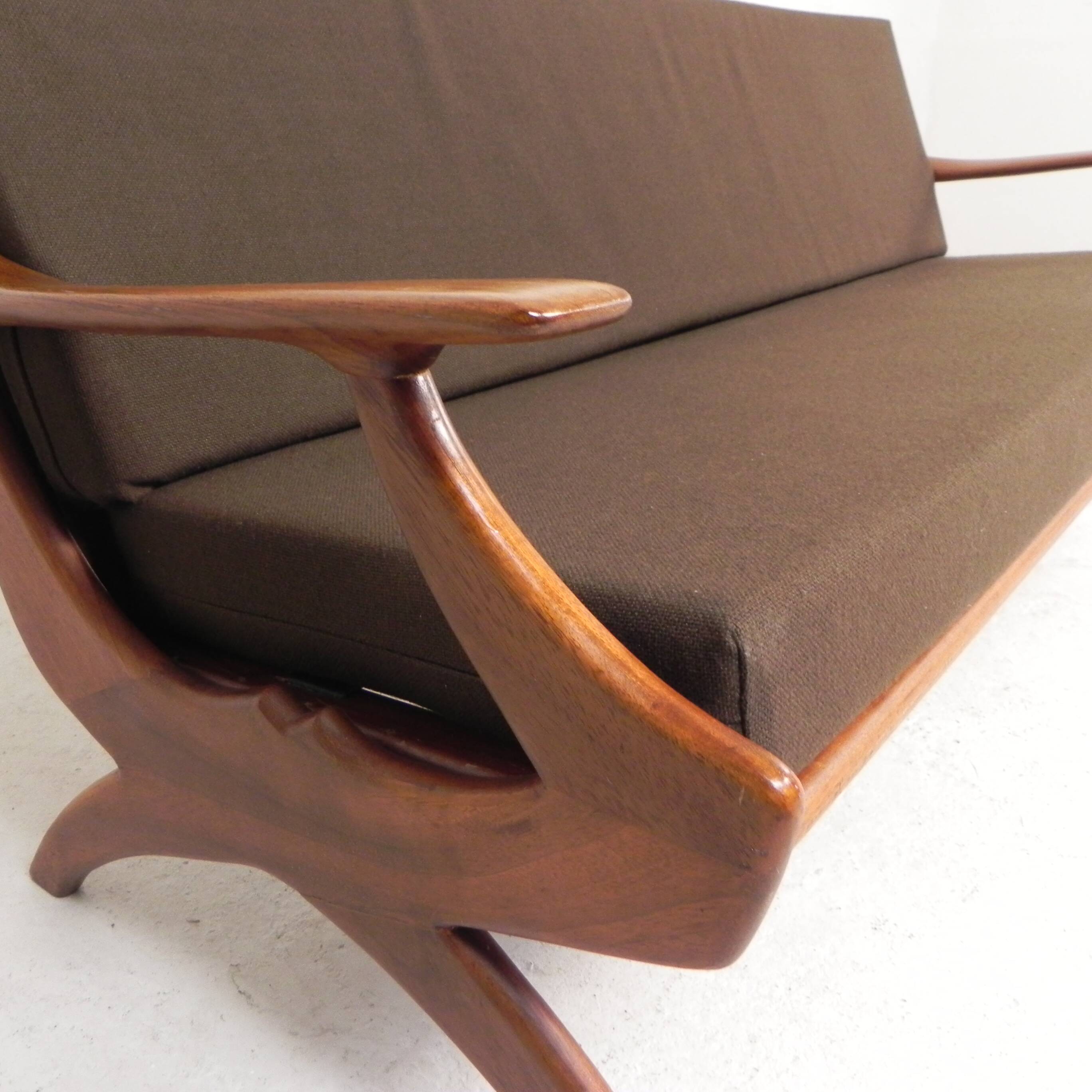 Three-seater teak sofa from De Ster Geldermalsen Gelderland, 1960s.