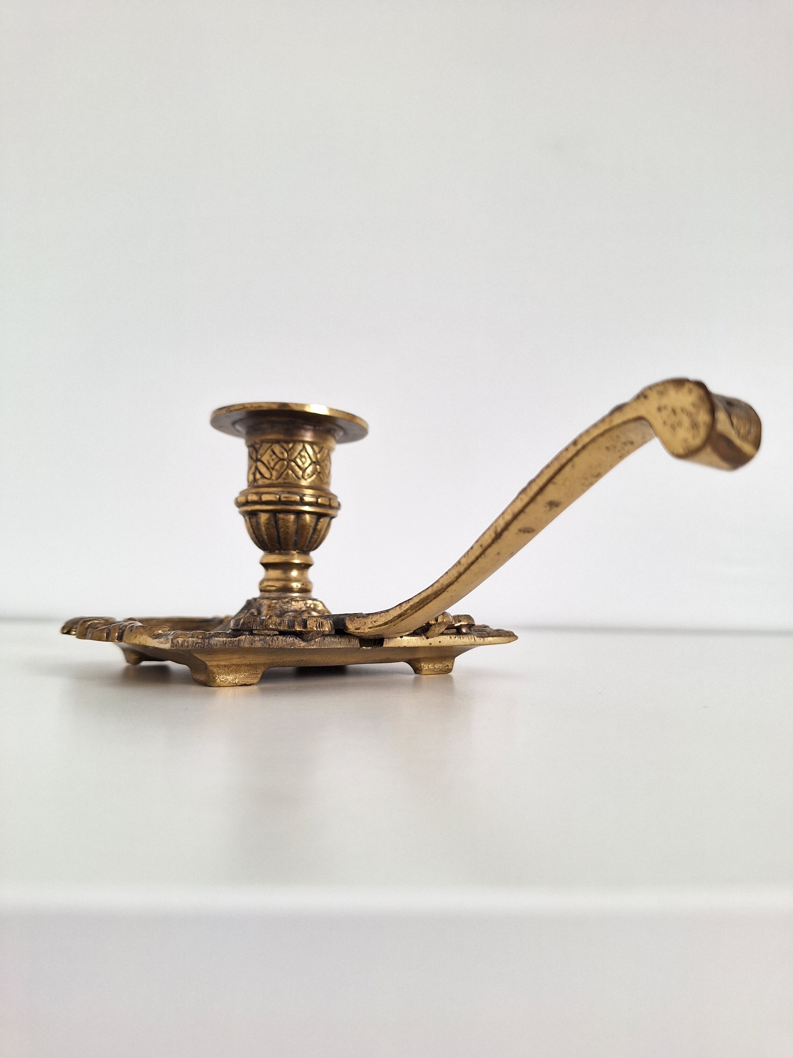 Vintage 19th bedroom candle holder