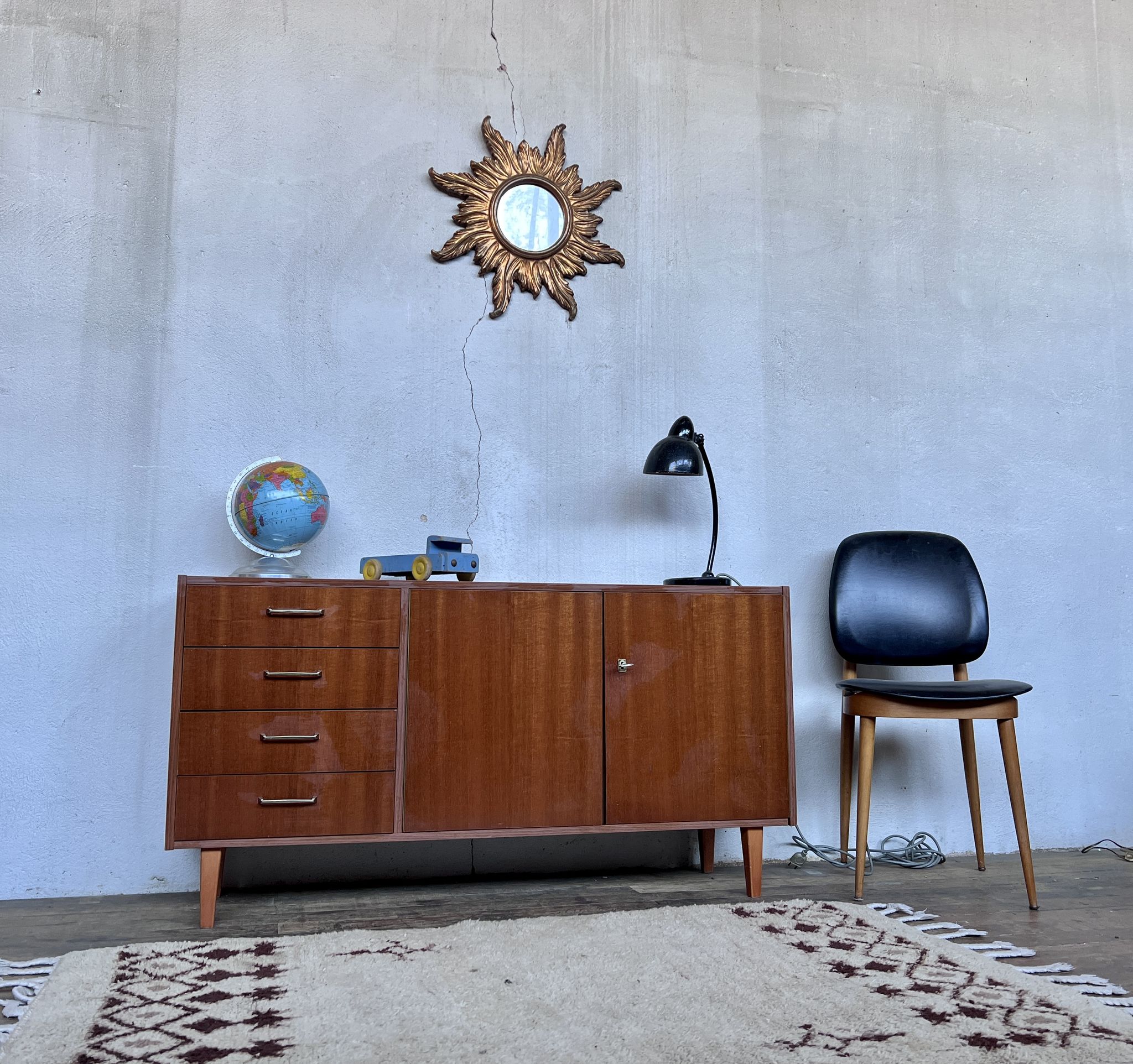 Vintage teak row from the 1960s