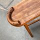 Vintage wooden shoe rack with grease, mid-century, 1950s.
