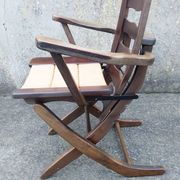 Pair of vintage TRICONFORT France deckchairs and relax chairs