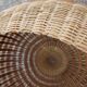 Suspension ball in rattan straw