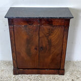 19th century sideboard in mahogany and black granite