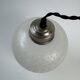 Pair of antique xl vintage curved suspension lights