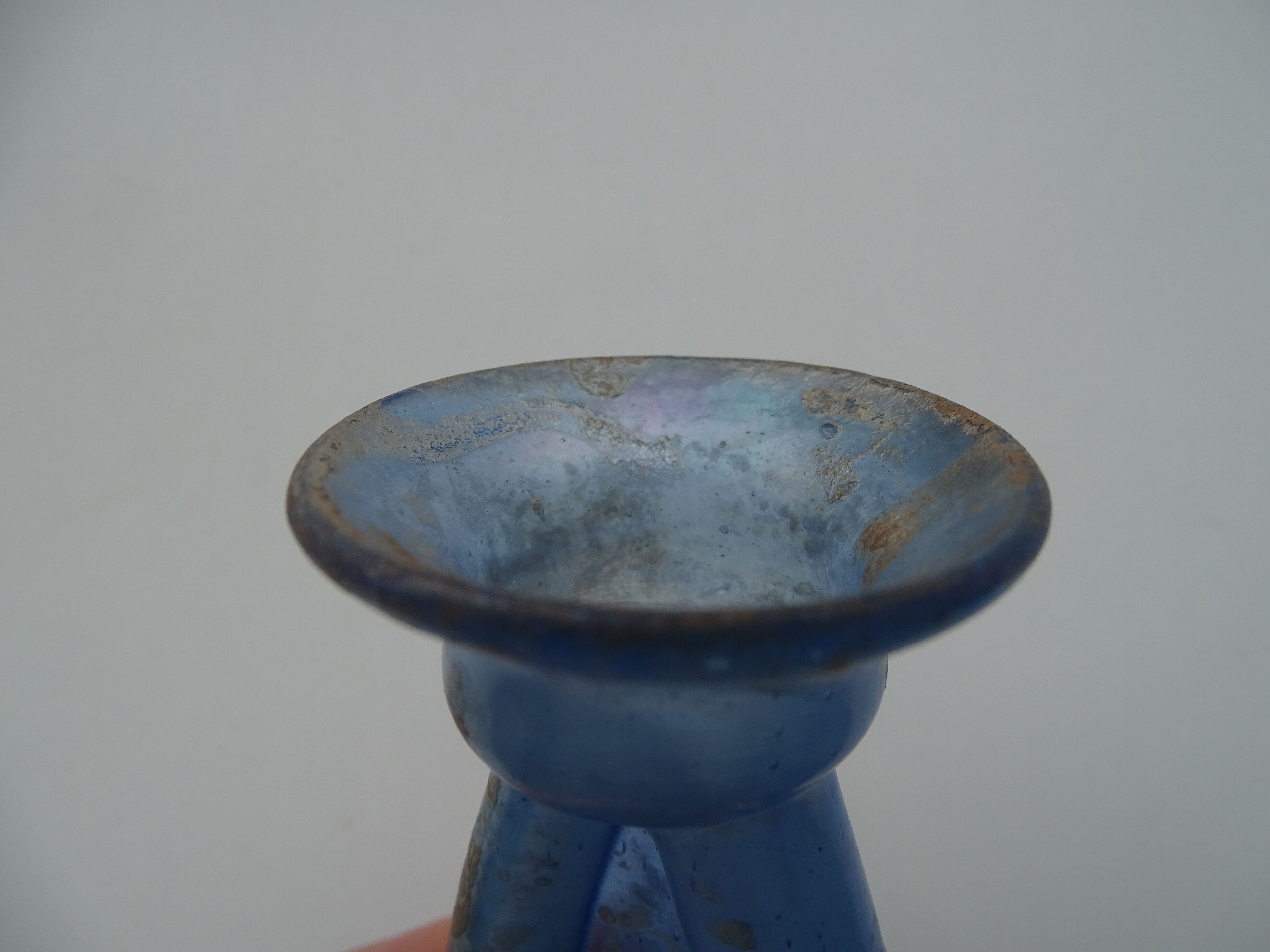 Miniature vase Scavo Seguso Vetri d'Arte Murano glass 1950