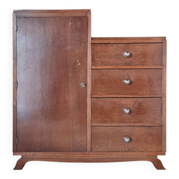 Asymmetrical wardrobe - 4-drawer chest Asymmetrical wardrobe - 4 drawers