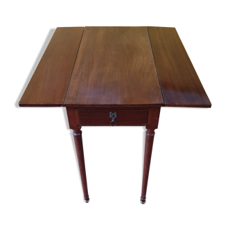 Old table with wooden shutters