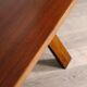TL58 dining table in walnut by Marco Zanuso for Poggi, Italy 1960s