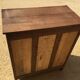 Sideboard in patinated oak and waxed top in natural wood