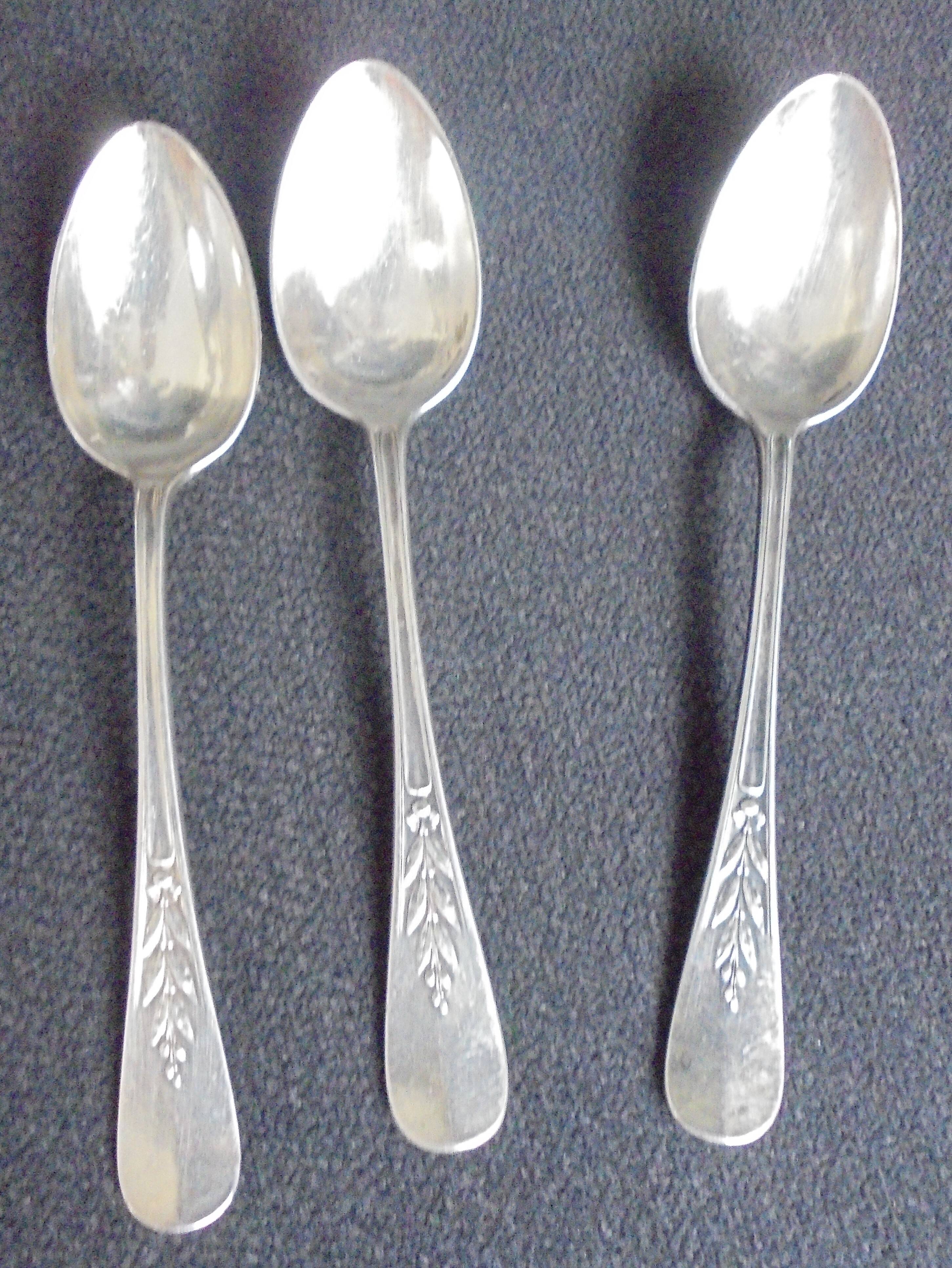 Coffee Spoon Christofle Canals laurel