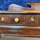 Cylinder desk in mahogany and inlaid marquetry circa 1900